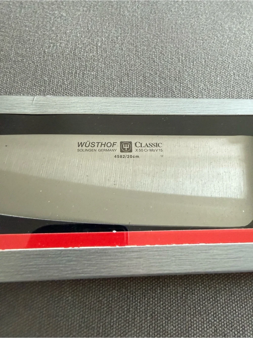 Wusthof Classic 8 Inch Chef Knife with Black Handle and Silver Blade